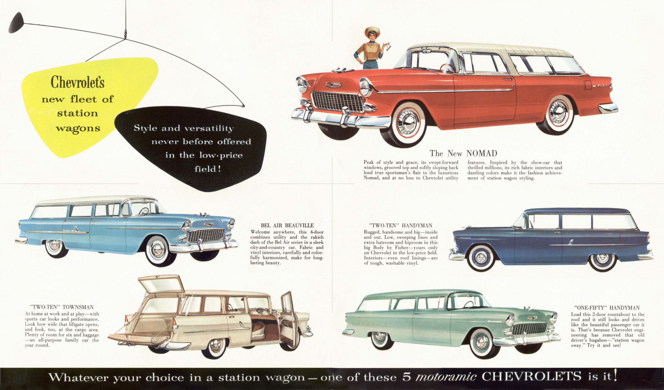 1955 Chevrolet Wagons Foldout Page 1